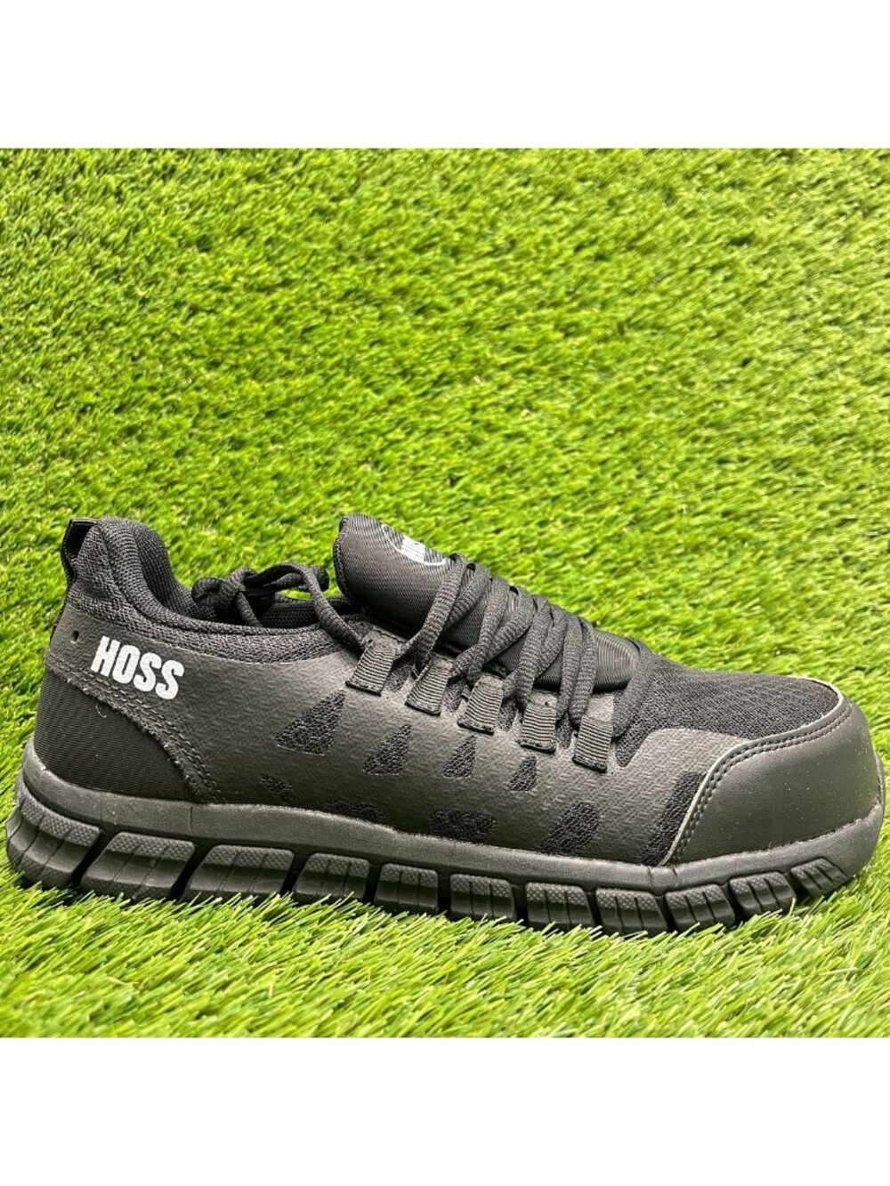 Hoss Sparks SD Womens Size 9 Black White Composite Toe Safety Working Shoes